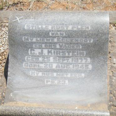 KIRSTEIN C.J. 1877-1945 &amp; Catharina Elizabeth HILDEBRAND 1877-1962