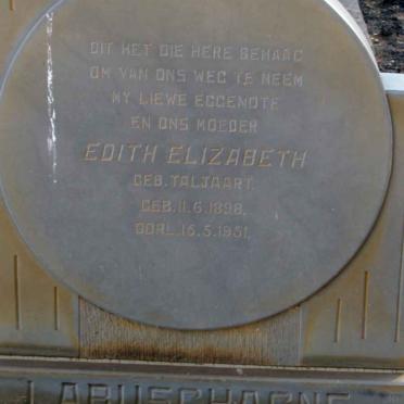 LABUSCHAGNE Edith Elizabeth nee TALJAART 1898-1951