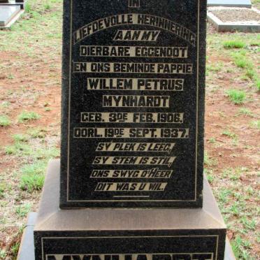 MYNHARDT Willem Petrus 1906-1937