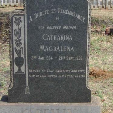 O'REILLY Catharina Magdalena 1904-1952