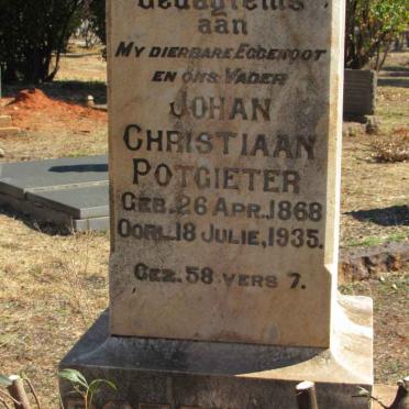 POTGIETER Johan Christiaan 1868-1935