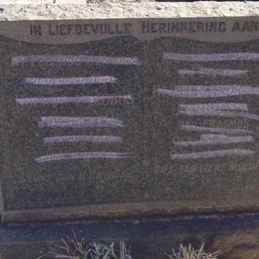 POTGIETER Roelof Jacobus 18??-1953 &amp; Hester Andrietta ERASMUS 1891-1966