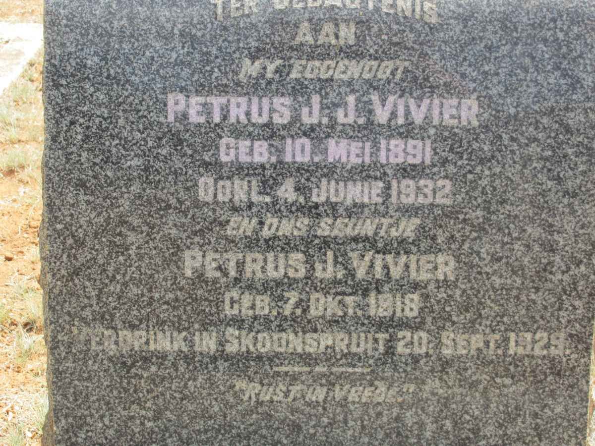 VIVIER Petrus J.J. 1891-1932 :: VIVIER Petrus J. 1918-1929