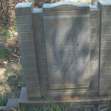 VENTER Jan A. 1874-1945 &amp; Catharina M. 1877-1943