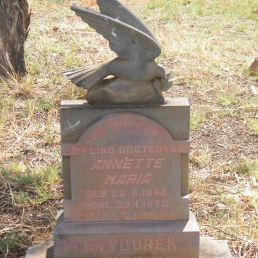 VUUREN Annette Maria, van 1943-1950