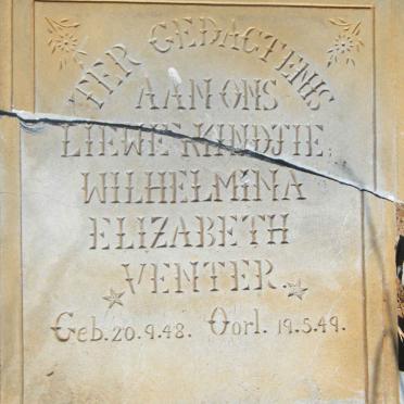 VENTER Wilhelmina Elizabeth 1948-1949