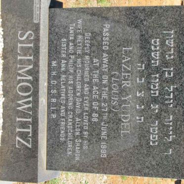 SLIMOWITZ Lazer Yudel -1999