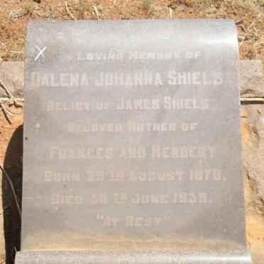 SHIELS Dalena Johanna 1870-1939