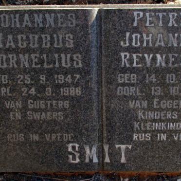 SMIT Petrus Johannes Reynecke 1931-1983 :: SMIT Johannes Jacobus Cornelius 1947-1986 
