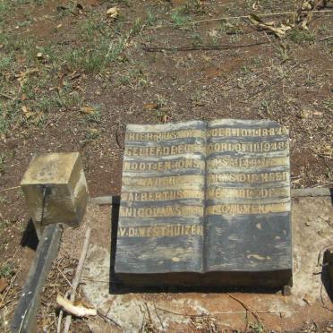 WESTHUIZEN Albertus Nicolaas, v.d. 1884-1943