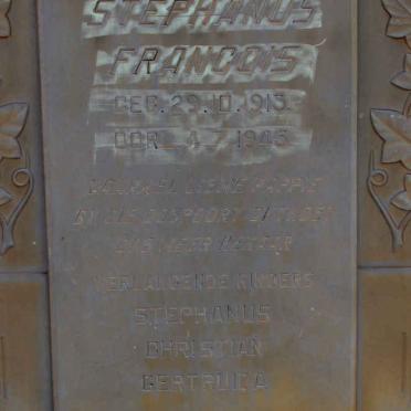 TOIT Stephanus Francois, du 1913-1945