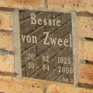 ZWEEL Bessie, von 1925-2006