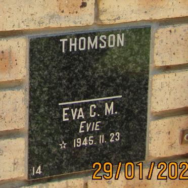 THOMSON Eva C.M. 1945-
