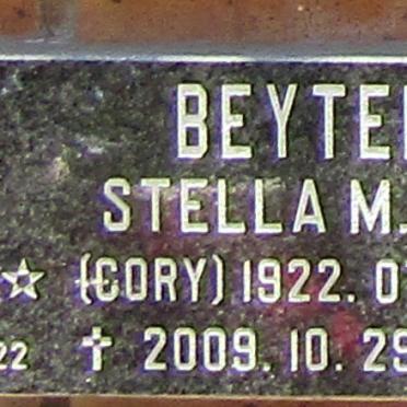 BEYTELL Stella M. nee CORY 1922-2009