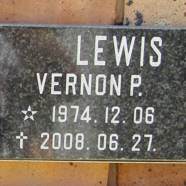 LEWIS Vernon P. 1974-2008