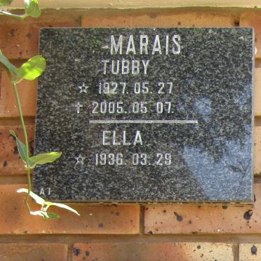 MARAIS Tubby 1927-2005 &amp; Ella 1936-