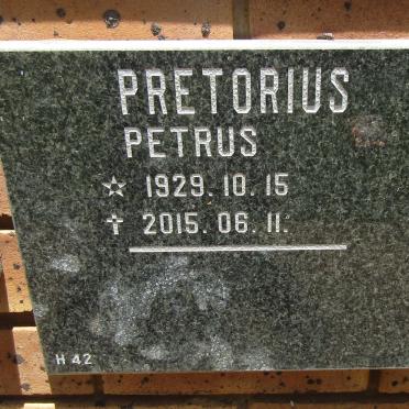 PRETORIUS Petrus 1929-2015