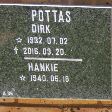 POTTAS Dirk 1932-2016 &amp; Hankie 1940-