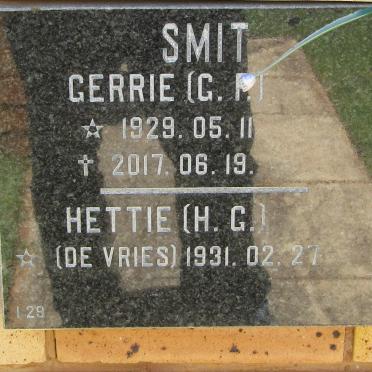 SMIT G.P. 1929-2017 &amp; H.G. de VRIES 1931-
