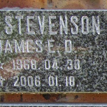 STEVENSON James E.D. 1968-2006