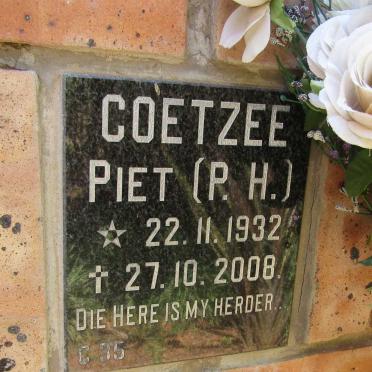 COETZEE P.H. 1932-2008