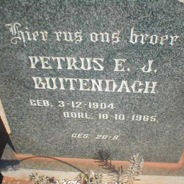 BUITENDACH Petrus E.J. 1904-1965