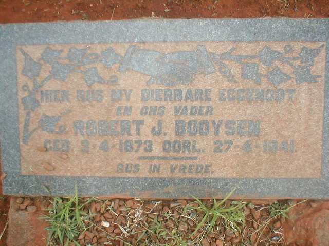 BOOYSEN Robert J.1873-1941