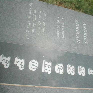 BISSCHOFF Andries Adriaan 1920-2002