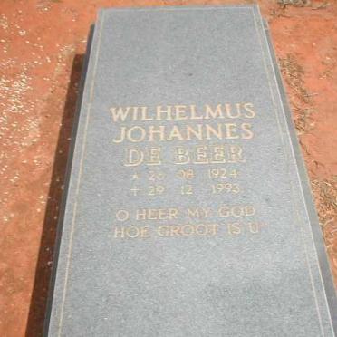 BEER Wilhelmus Johannes, de 1924 - 1993