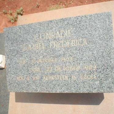 CONRADIE Daniel Frederick 1904-1989