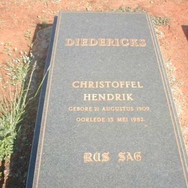 DIEDERICKS Christoffel Hendrik 1908-1982