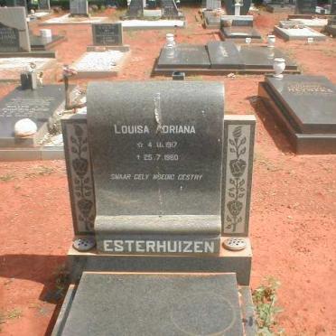 ESTERHUIZEN Louisa Adriana 1917-1980