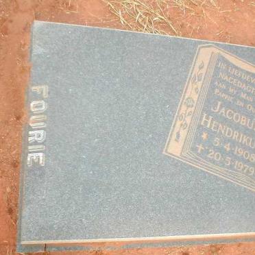FOURIE Jacobus Hendrikus 1908-1979