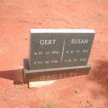 GROBLER Gert 1906-1998 &amp; Susan 1913-2001