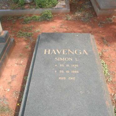 HAVENGA Simon L. 1930-1986
