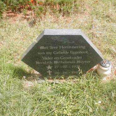 HUYSER Hendrik Wilhelmus 1924-1999