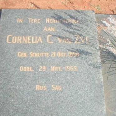 ZYL Cornelia C., van nee SCHUTTE 1898-1969
