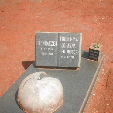 KRUGER Frederika Johanna 1915-