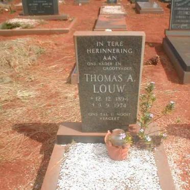 LOUW Thomas A. 1894-1974