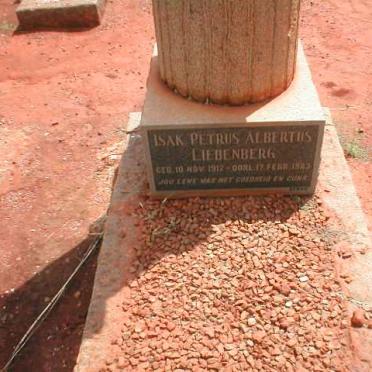 LIEBENBERG Isak Petrus Albertus 1917-1963