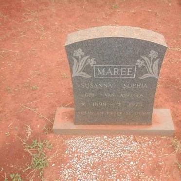 MAREE Susanna Sophia geb. VAN ASWEGEN 1898-1975