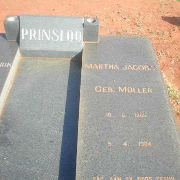 PRINSLOO Martha Jacoba nee MULLER 1905-1984