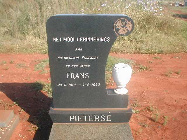 PIETERSE Frans 1921-1973