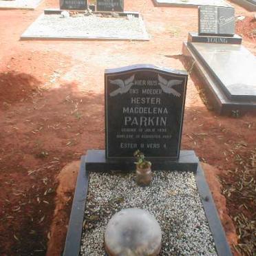 PARKIN Hester Magdalena 193?-1987