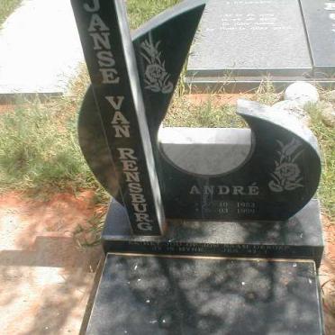 RENSBURG Andre, Jansen van 1953-1999