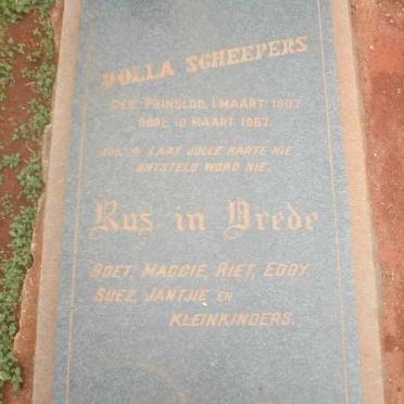 SCHEEPERS Dolla geb. PRINSLOO 1907-1967