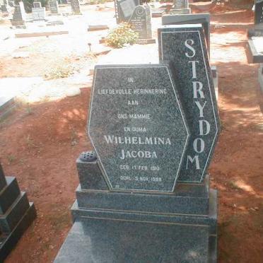 STRYDOM Wilhelmina Jacoba 1910-1988