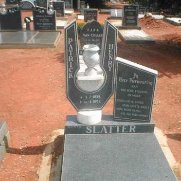 SLATTER Patrick Henry 1958-1992
