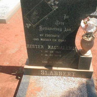SLABBERT Hester Magdalena 1921-1979