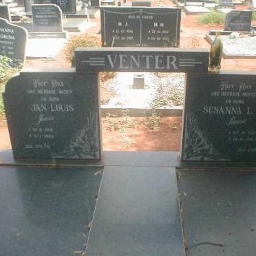 VENTER Jan Louis 1918-1988 &amp; Susanna L.C. 1920-1987